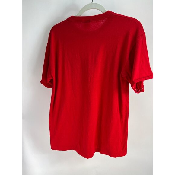 VTG Coca-Cola Red Graphic Single Stitch T-Shirt XL 50/50 Cotton Polyester Made I - Picture 6 of 9